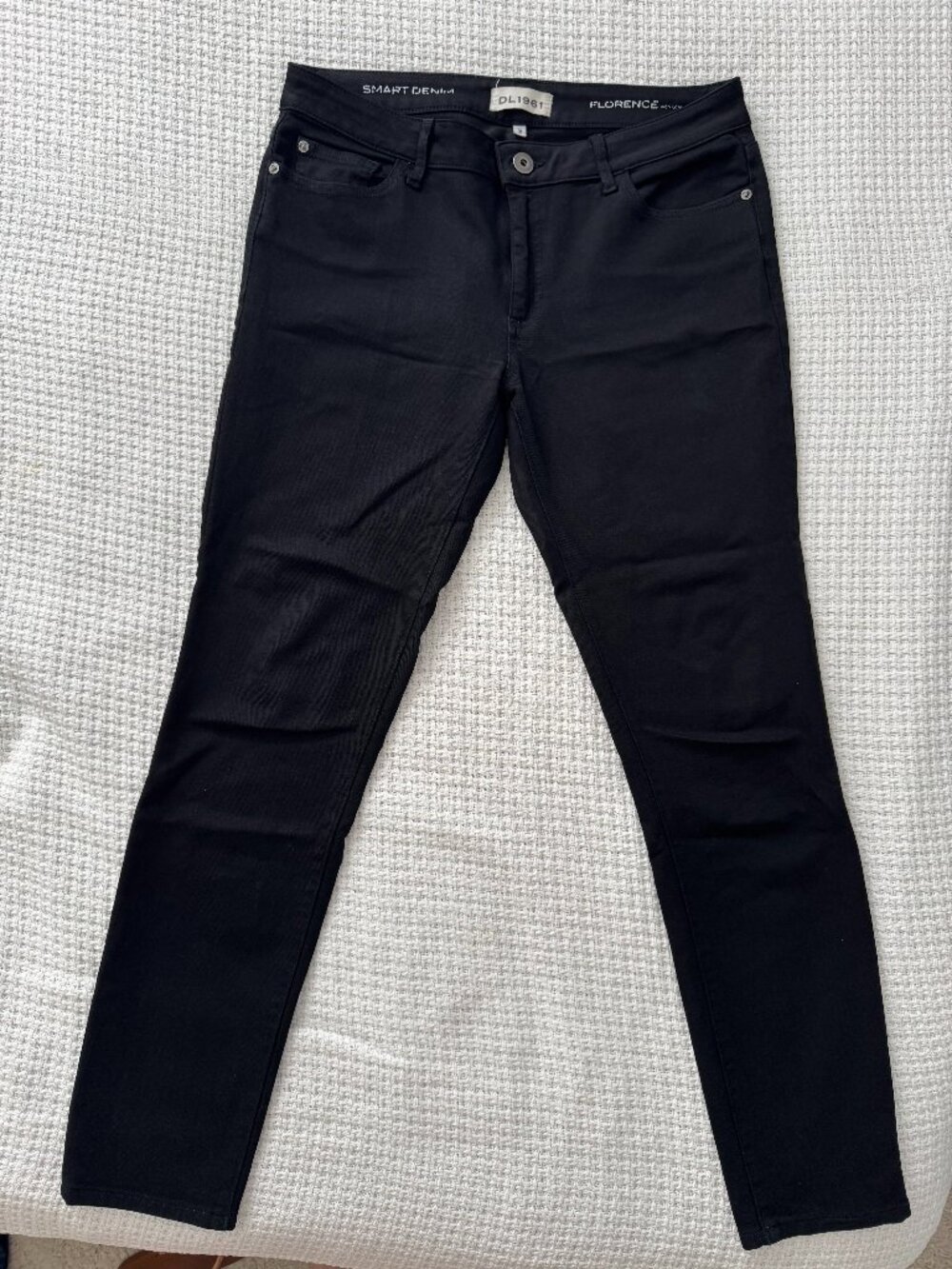 DL1961 Florence Smart Denim Black Skinny Jeans Size 31